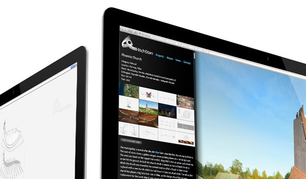 Responsive web design for HitchStan Arkitektur